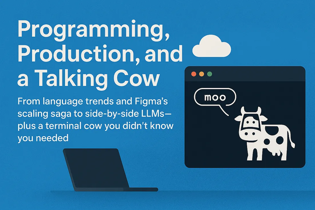 Programming, Production and a Talking Cow
                  