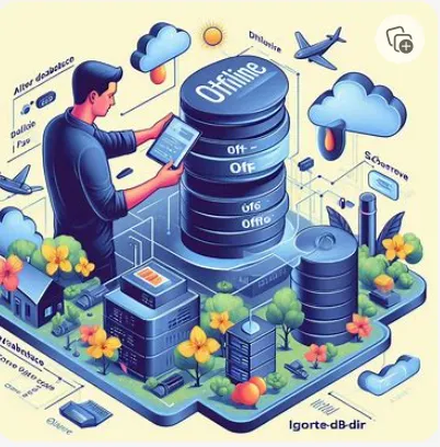 Taking single mySQL database offline
